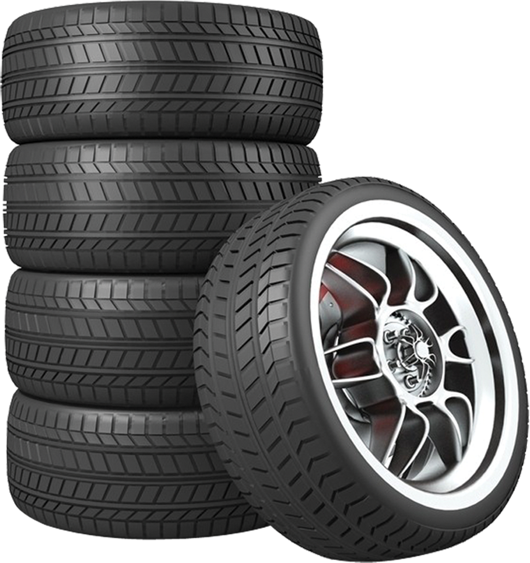 Stacked Car Tires Clipart PNG image