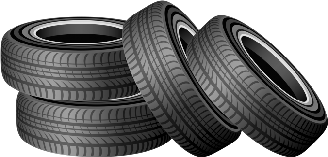 Stacked Car Tires Clipart PNG image