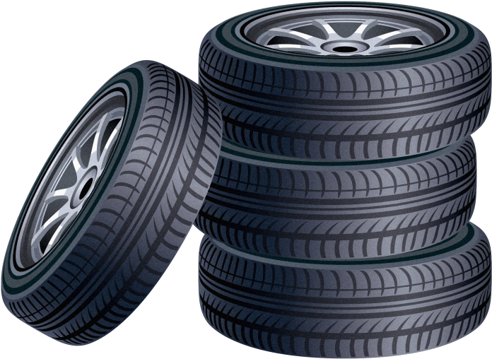 Stacked Car Tires Clipart PNG image