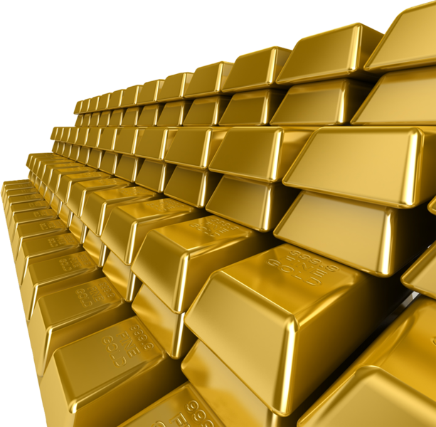 Stacked Gold Bars Background PNG image
