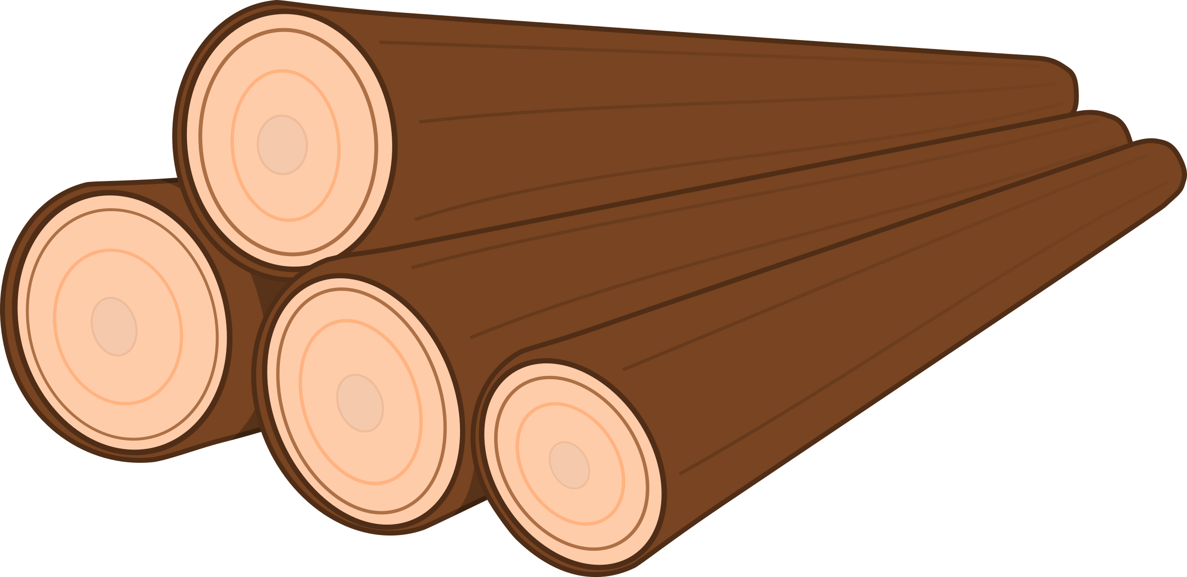 Stacked Logs Illustration PNG image
