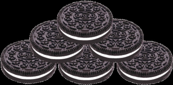 Stacked Oreo Cookies PNG image