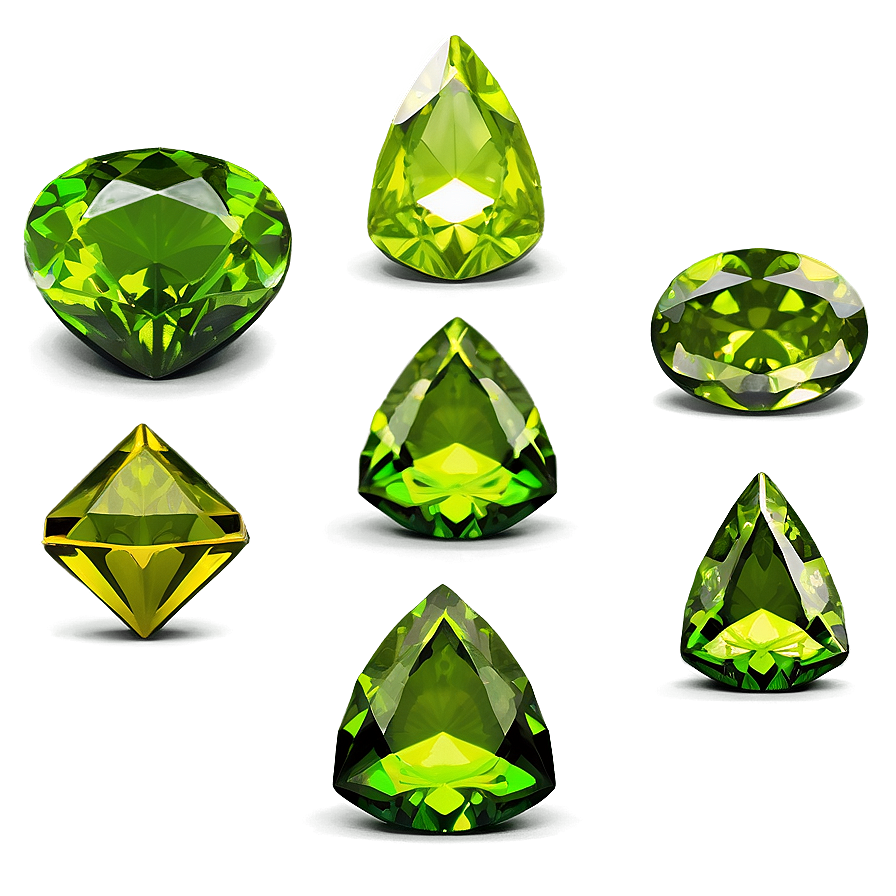 Stacked Peridot Stones Png 06242024 PNG image