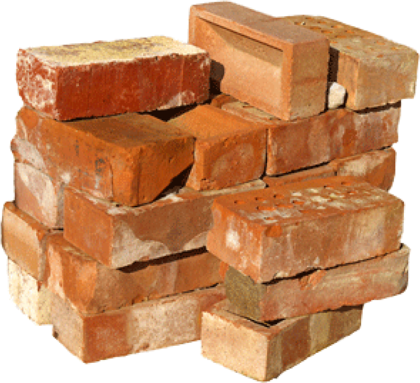 Stacked Red Bricks Construction Materials.png PNG image