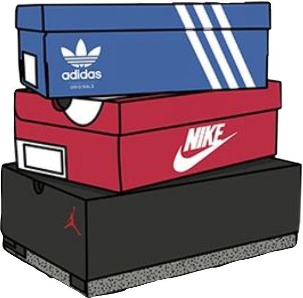 Stacked Sneaker Boxes Nike Featured PNG image