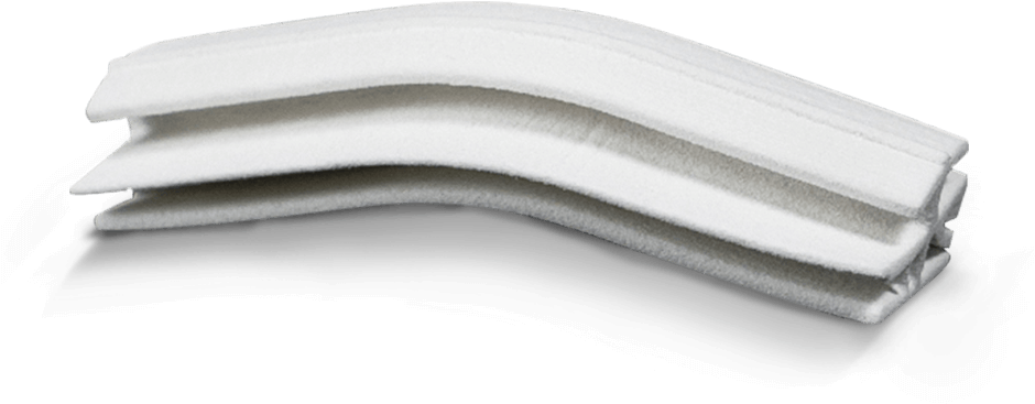 Stacked White Foam Sheets PNG image