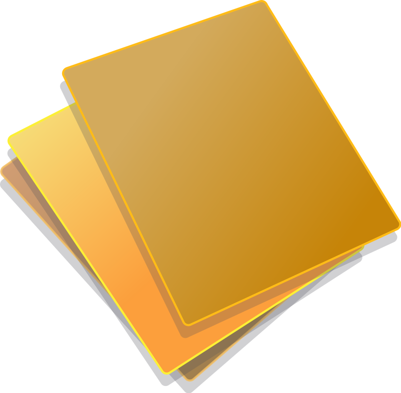 Stacked Yellow Post It Notes PNG image