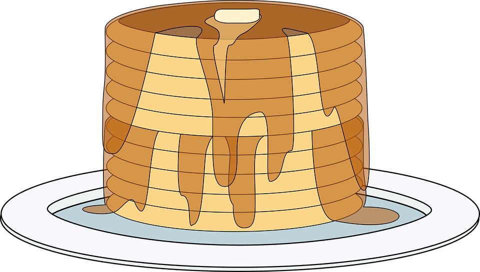 Stackof Pancakeswith Syrupand Butter.png PNG image