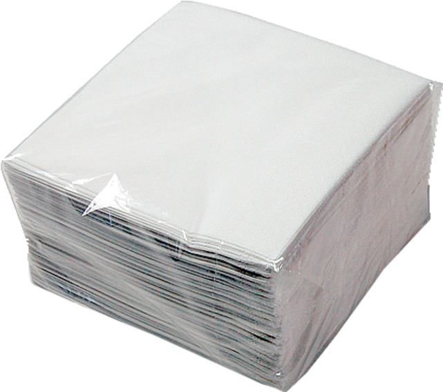 Stackof White Napkins Packaged PNG image