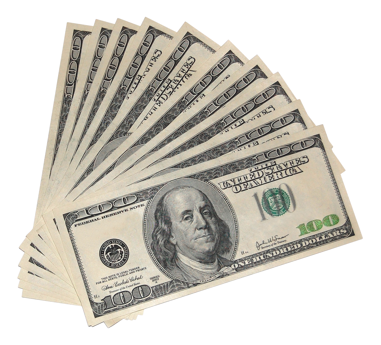 Stackof100 Dollar Bills PNG image