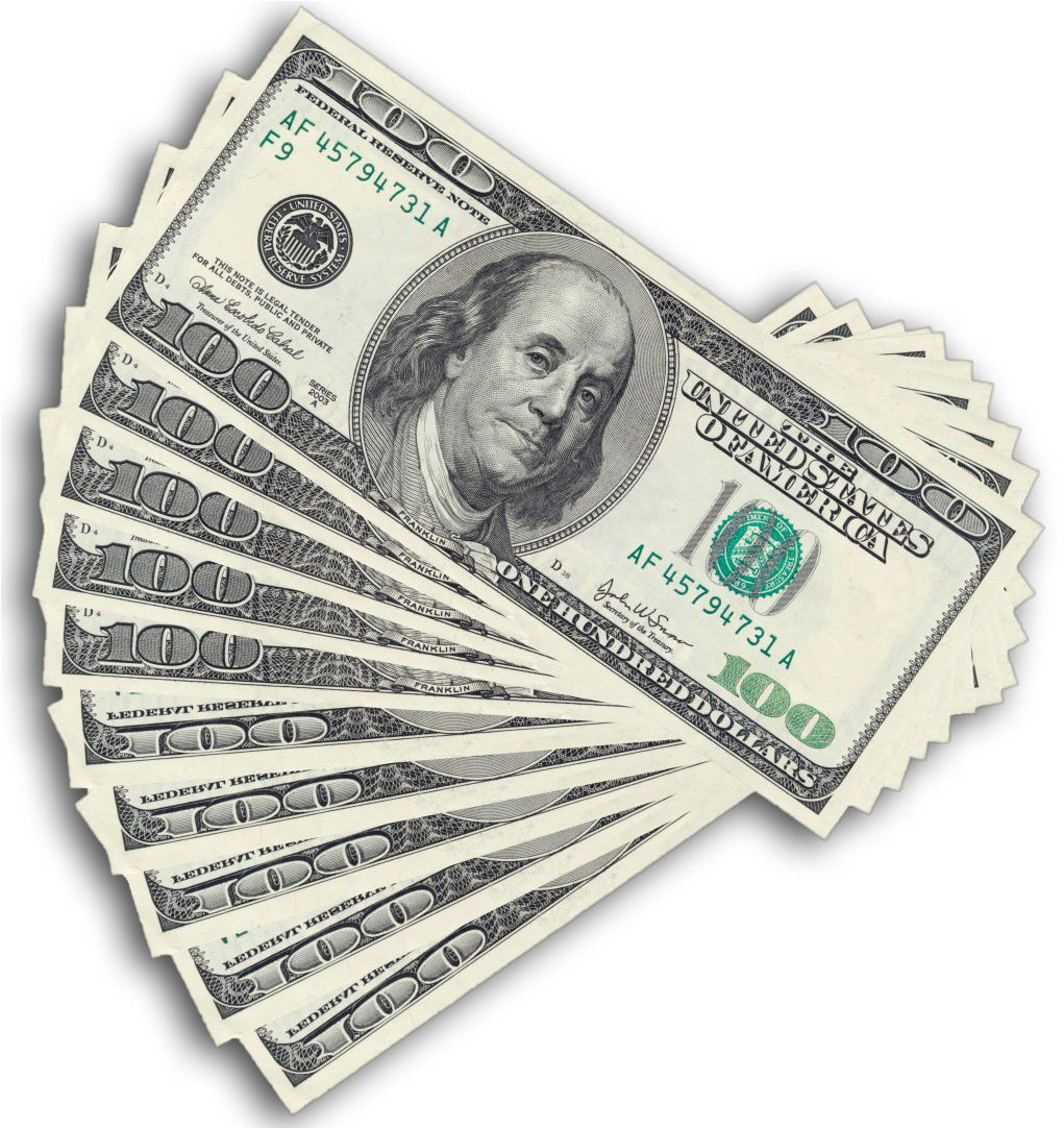 Stackof100 Dollar Bills PNG image