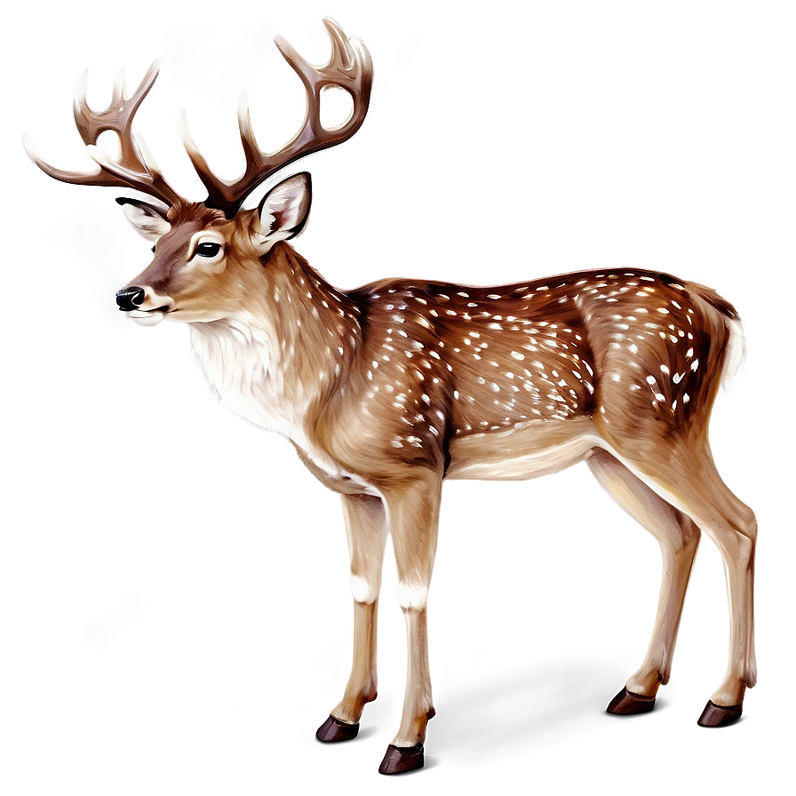 Stag Deer Illustration Png Rgj49 PNG image