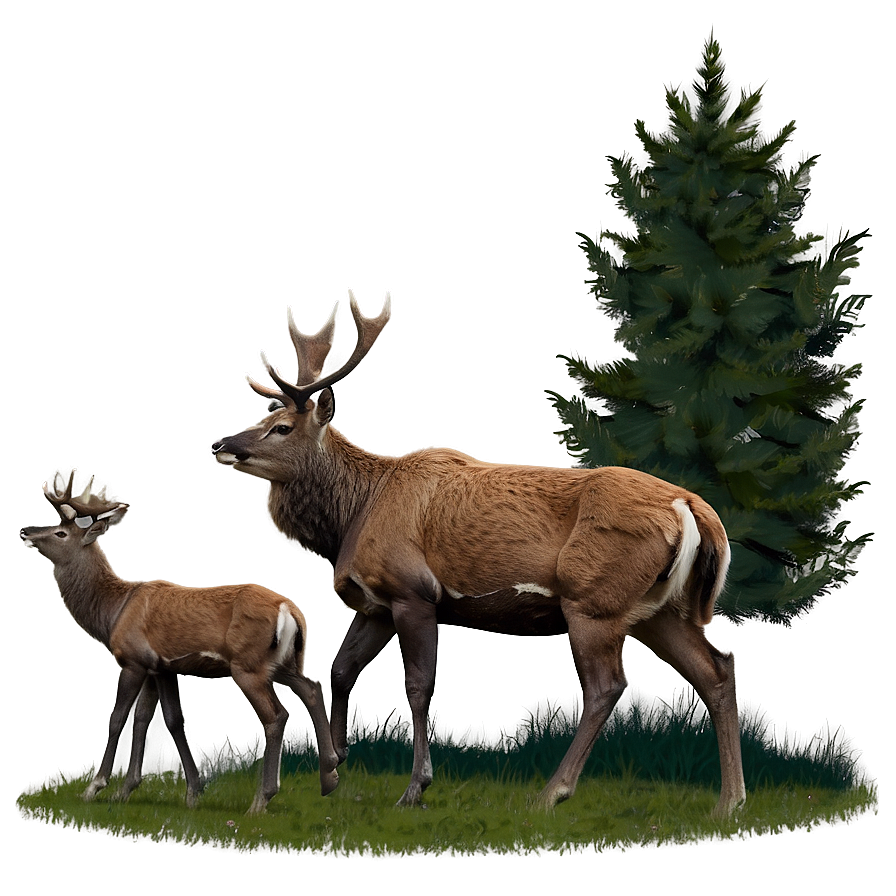 Stag Family Png 14 PNG image