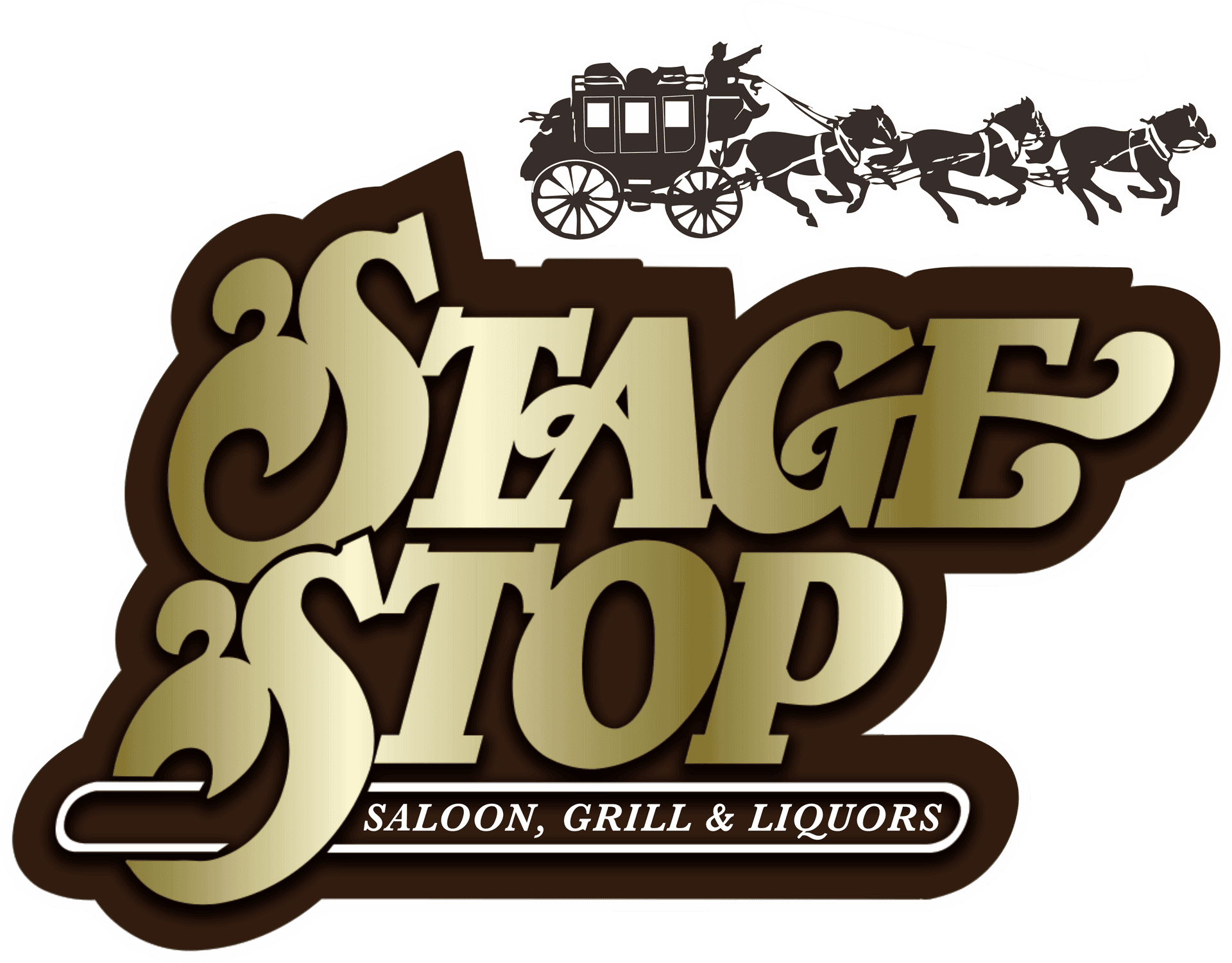 Stage Stop Saloon Grill Liquors Signage PNG image