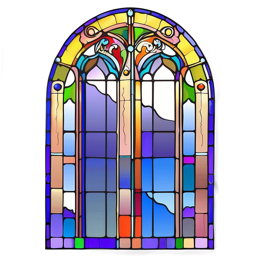 Stained Glass Window Art Png Yyy79 PNG image