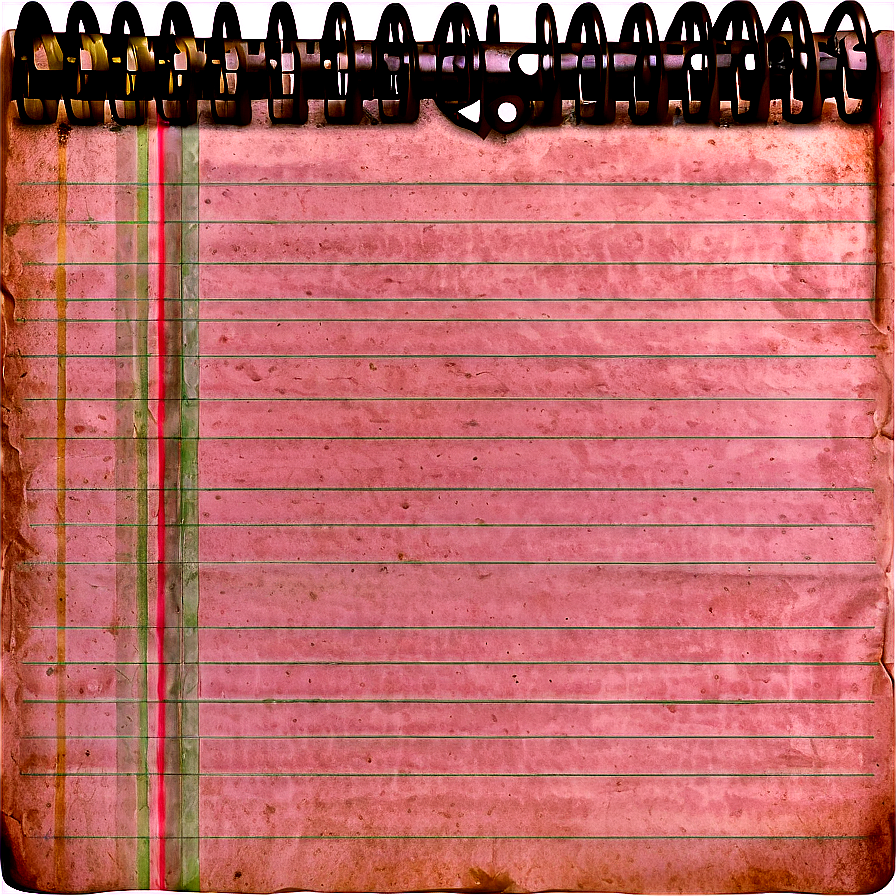 Stained Notebook Paper Png 05252024 PNG image