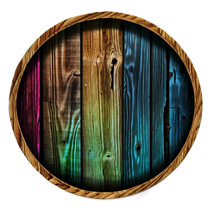 Stained Wood Circle Decor Png Men PNG image