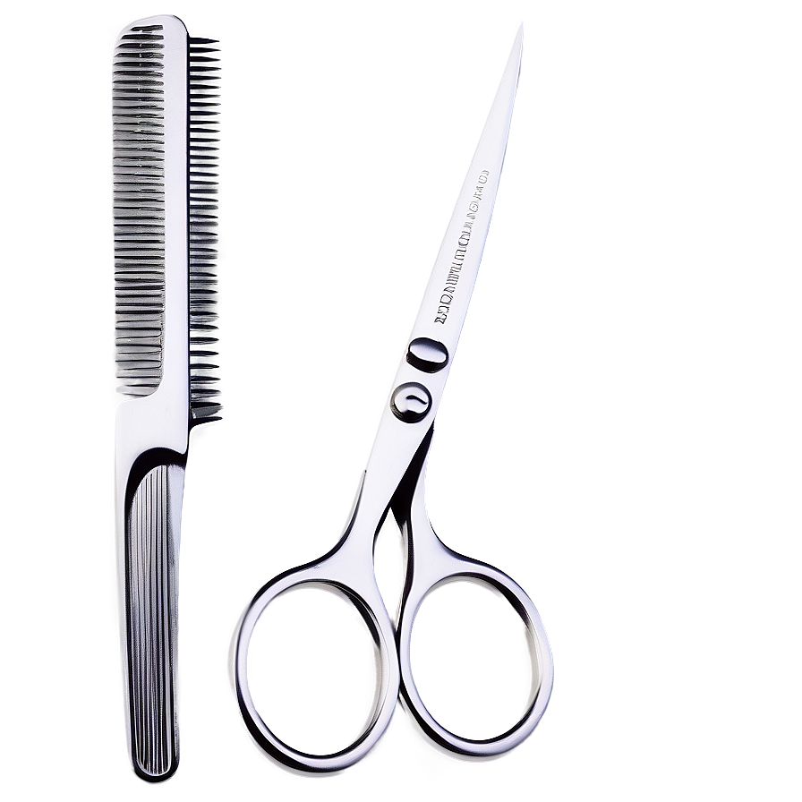 Stainless Steel Barber Scissors Png 7 PNG image