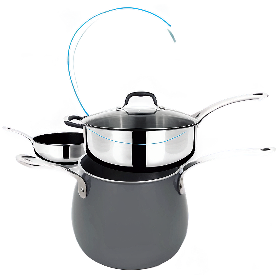 Stainless Steel Cooking Pot Png 06122024 PNG image