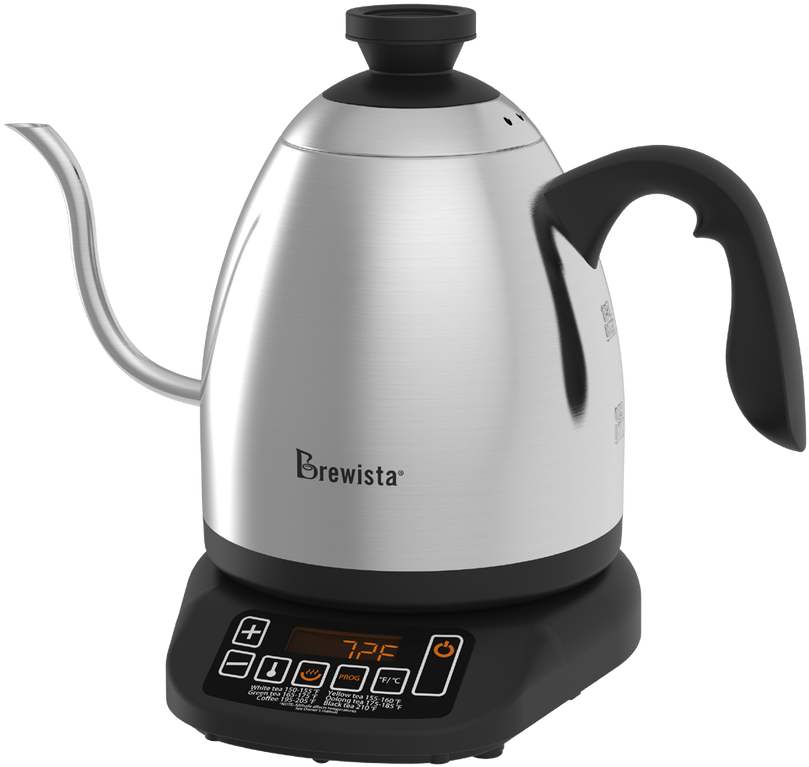 Stainless Steel Electric Gooseneck Kettle Brewista PNG image