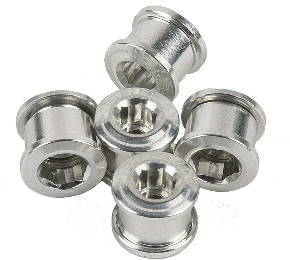 Stainless Steel Hex Bolt Heads PNG image