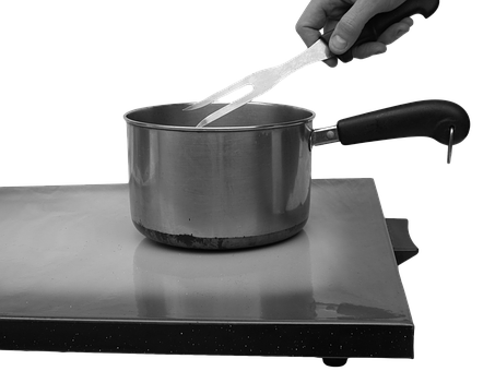 Stainless Steel Potand Spatula PNG image