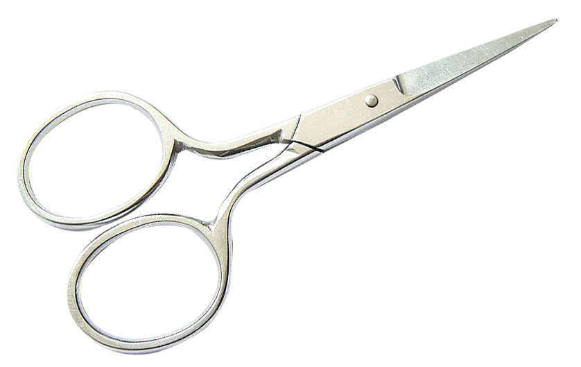 Stainless Steel Scissors Isolated PNG image