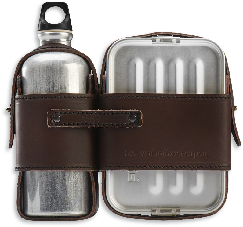 Stainless Steel Tiffin Boxand Water Bottle PNG image
