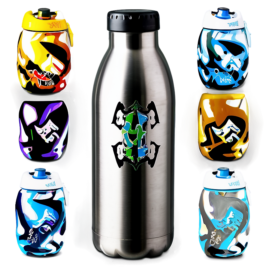 Stainless Steel Water Bottle Png Qej PNG image