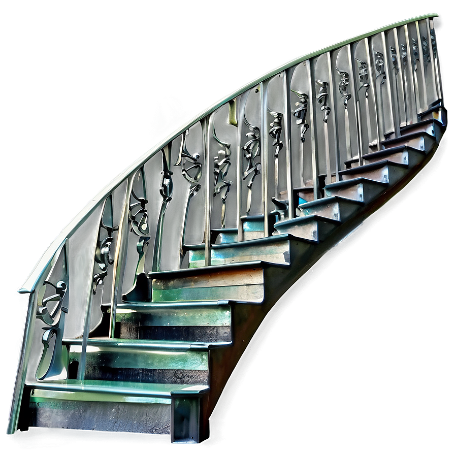 Staircase With Railing Png 45 PNG image