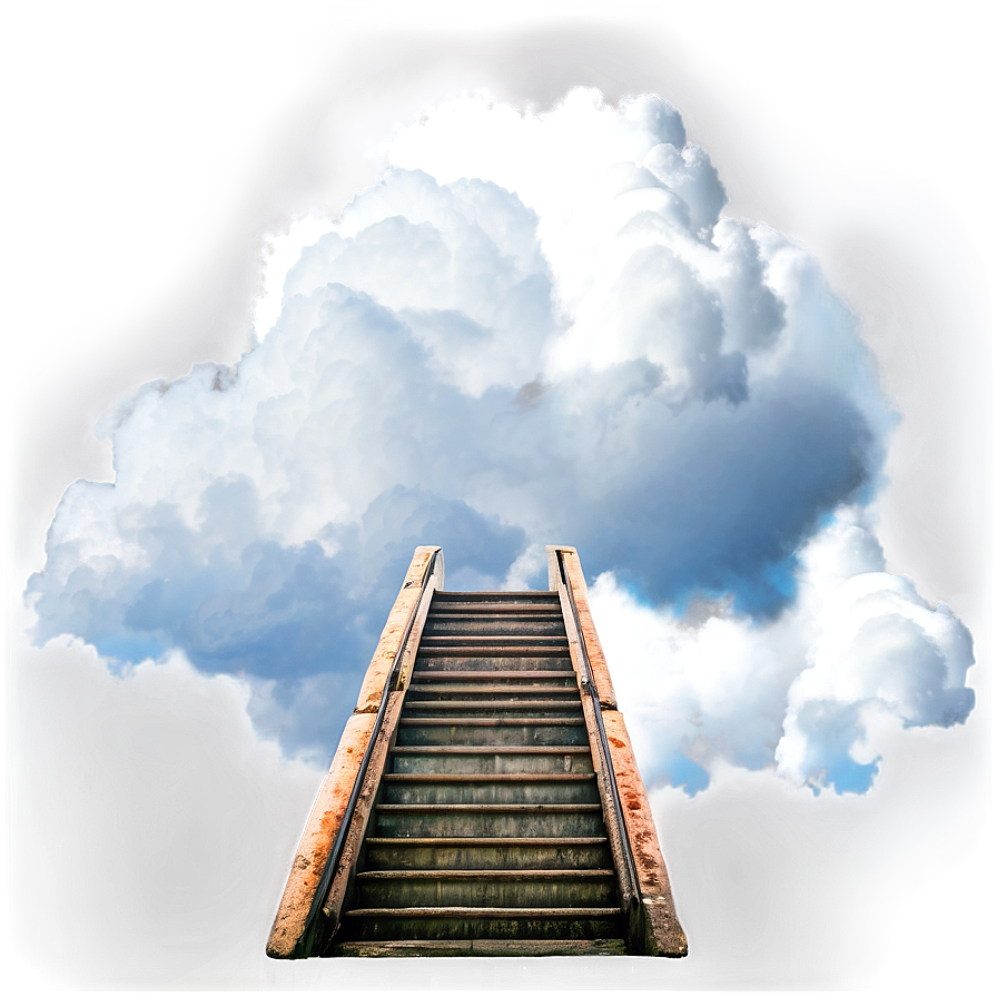 Stairway Beyond The Clouds Png 56 PNG image