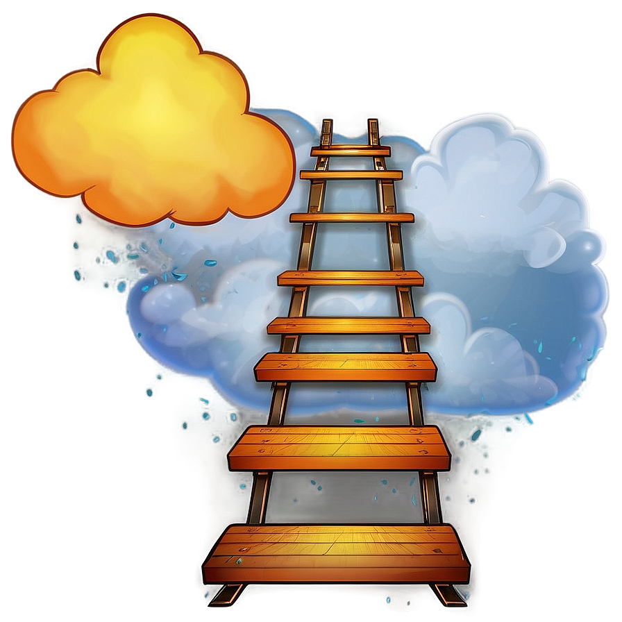 Stairway Through The Clouds Png 06252024 PNG image