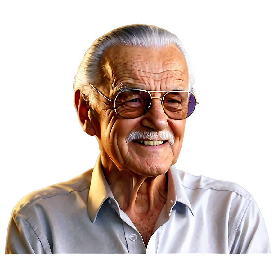 Stan Lee Dynamic Drawing Png Jkv76 PNG image