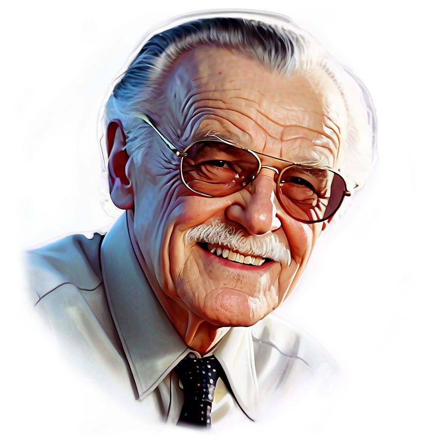 Stan Lee Dynamic Drawing Png Xve67 PNG image