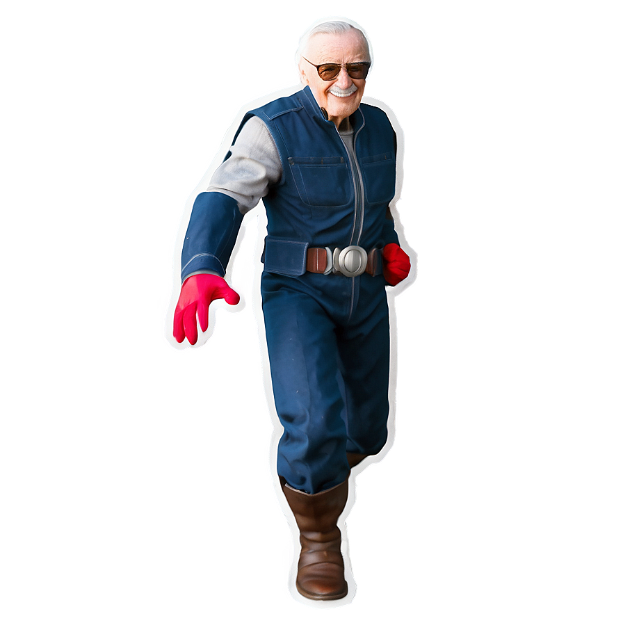 Stan Lee Superhero Pose Png Puw92 PNG image