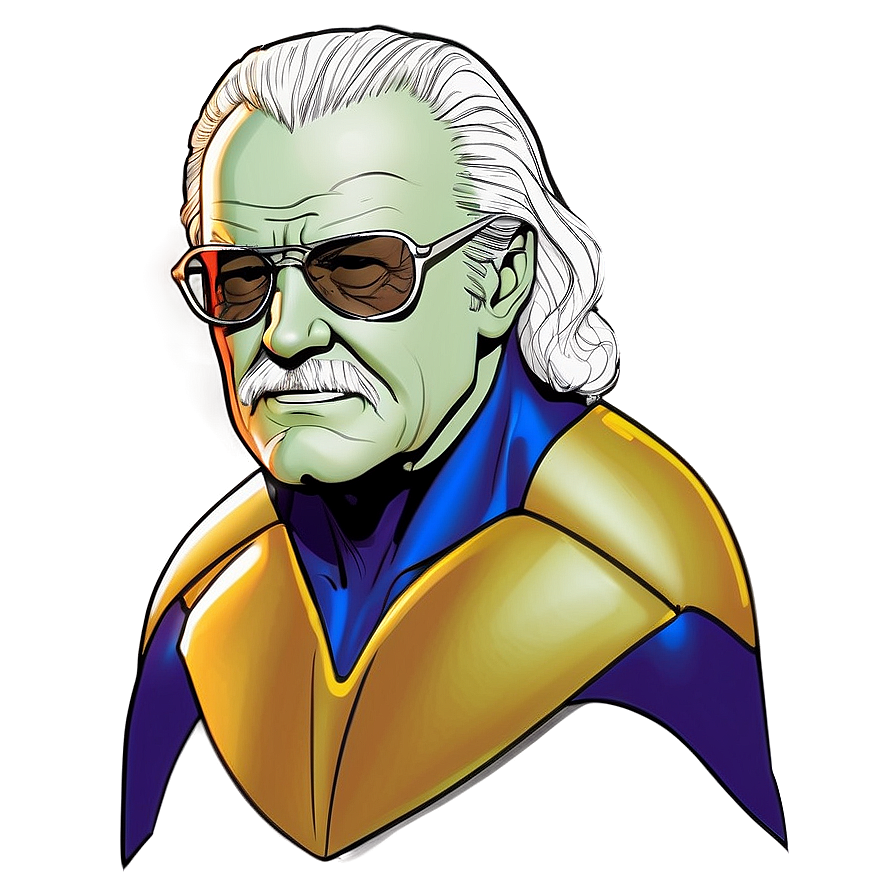 Stan Lee Superhero Sketch Png 27 PNG image