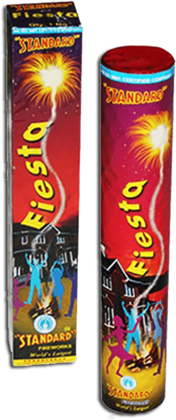 Standard Fiesta Fireworks Packaging PNG image