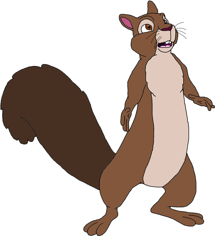 Standing_ Animated_ Squirrel_ Character PNG image