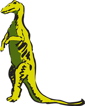 Standing_ Tyrannosaurus_ Rex_ Cartoon_ Vector PNG image