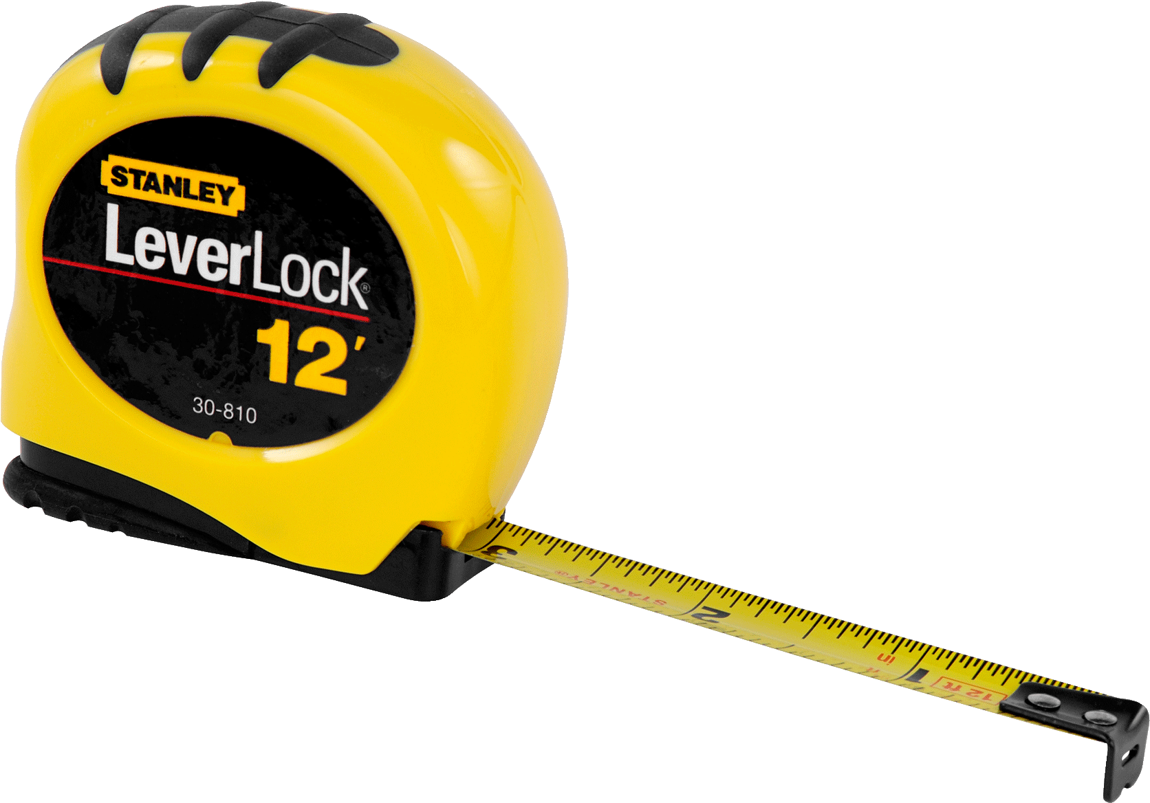 Stanley Lever Lock Tape Measure Extended PNG image