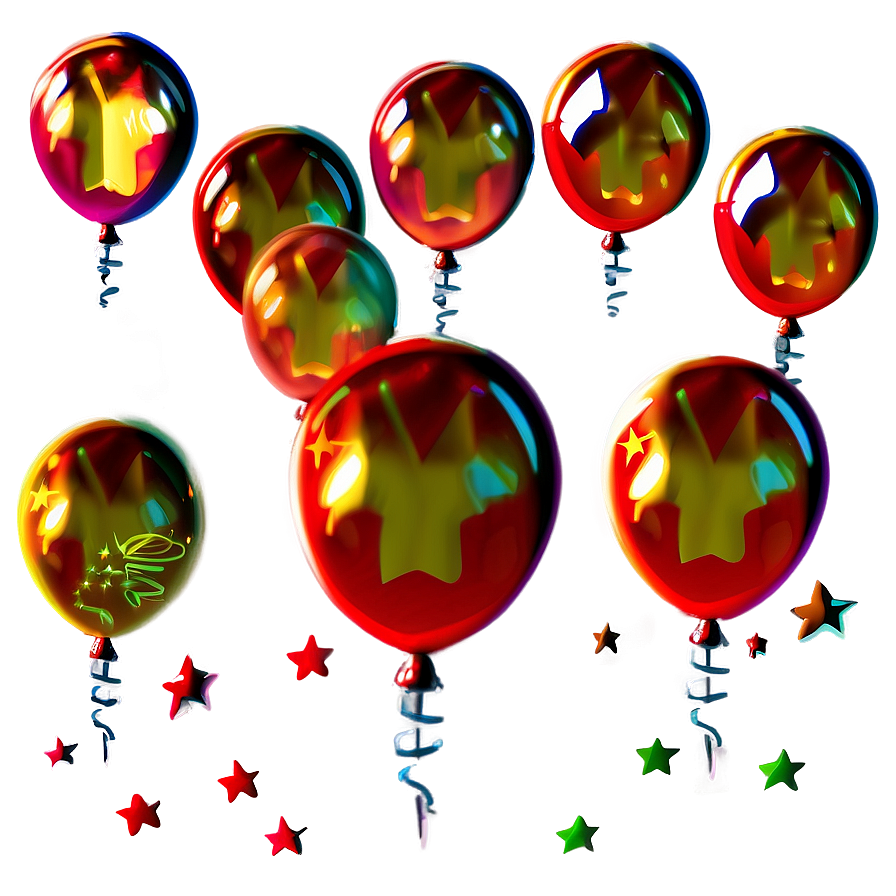 Star Balloons Png 05042024 PNG image