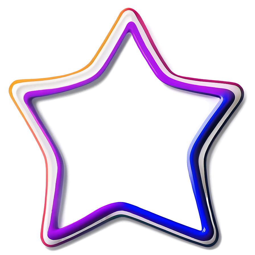 Star Border Outline Png Tow PNG image