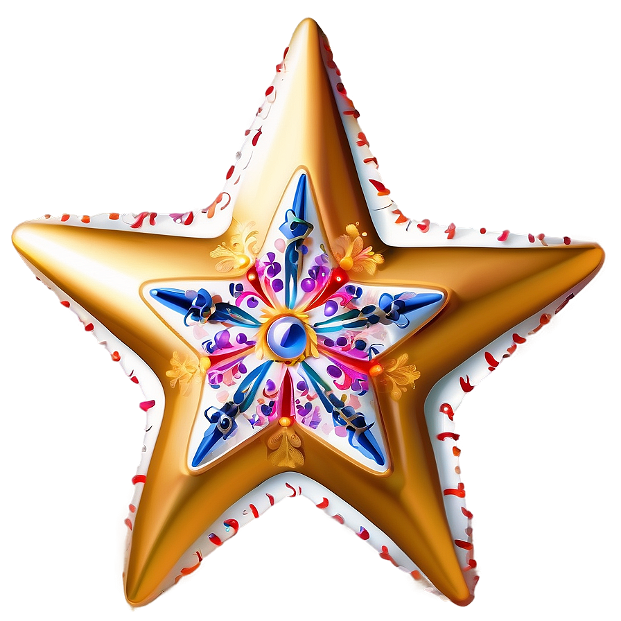 Star Decoration Clipart Png 06202024 PNG image