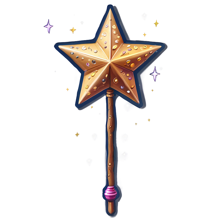 Star Fairy Wand Png 06292024 PNG image