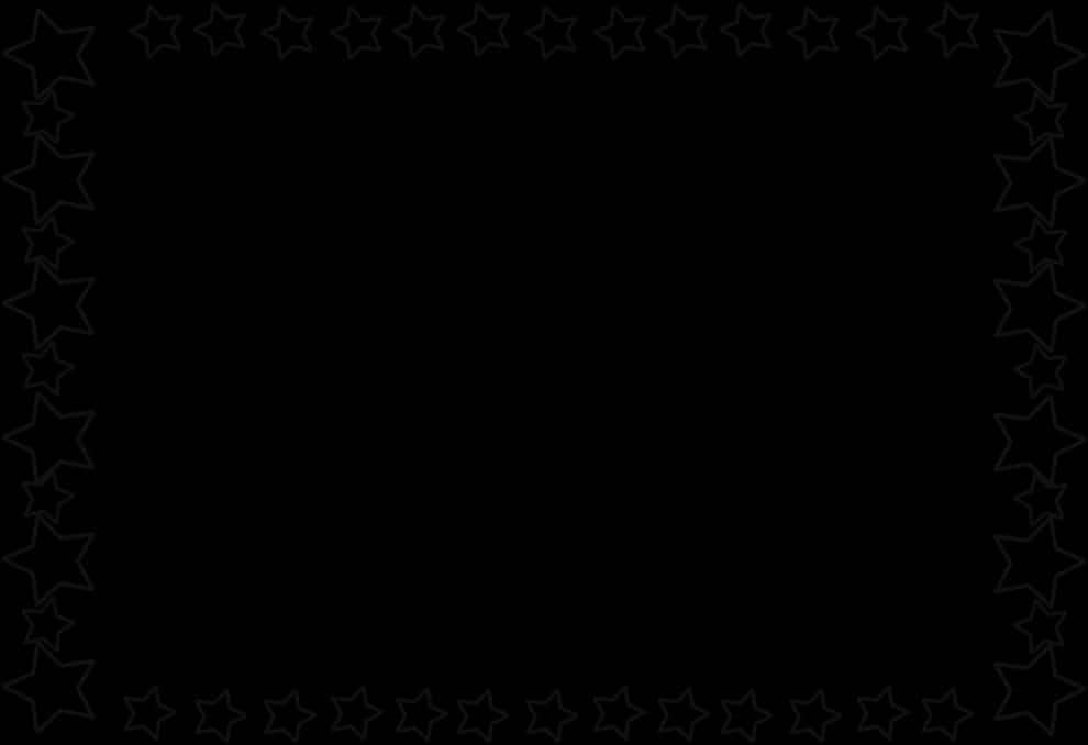 Star Framed Black Background PNG image