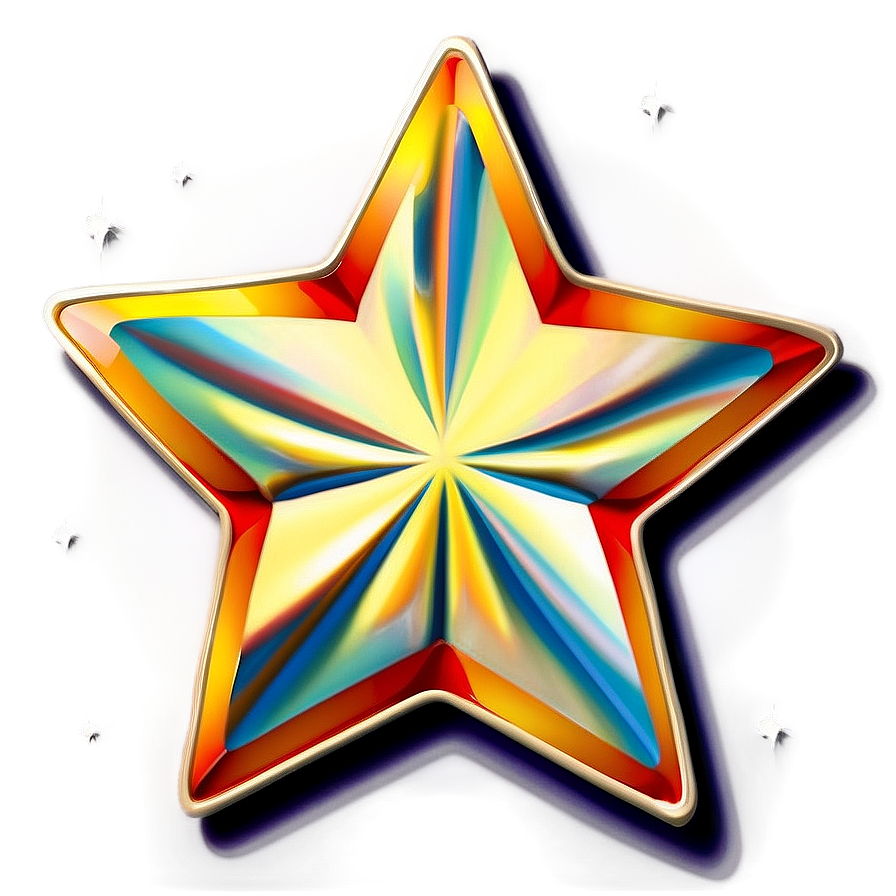 Star Outline With Shadow Png 82 PNG image