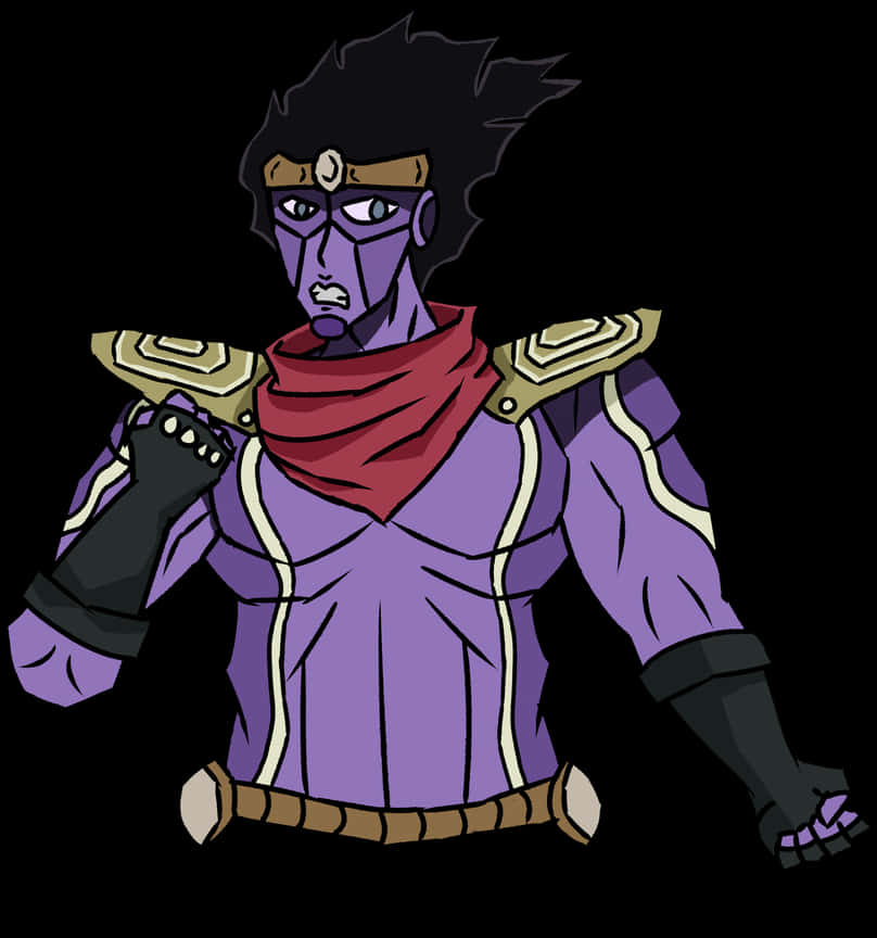 Star Platinum Anime Character PNG image