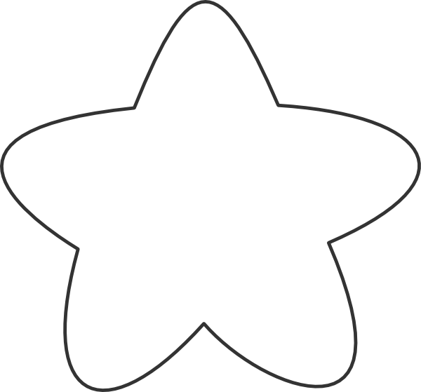Star Shape Outline PNG image