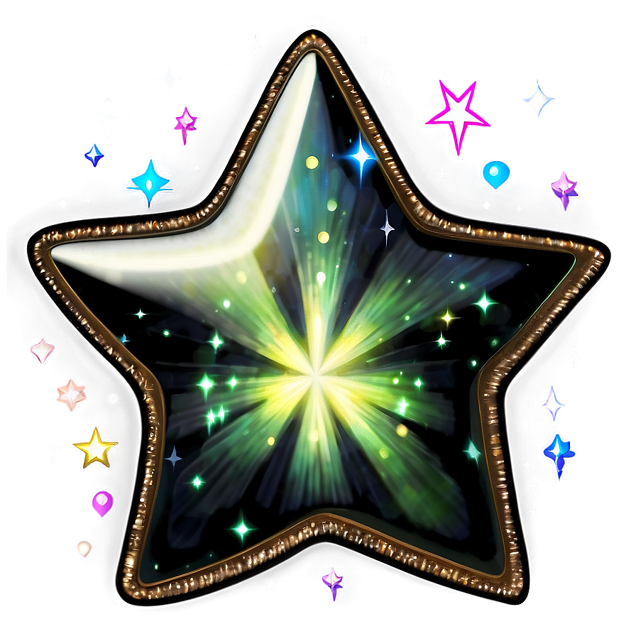 Star Sparkle Art Png 06132024 PNG image