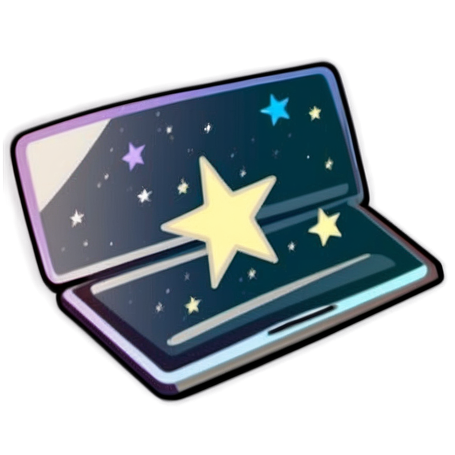 Star Sticker For Laptop Png 06132024 PNG image